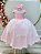 Vestido Infantil Longo Rosa Claro Busto com Renda Casamentos - Imagem 4