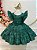 Vestido Infantil Verde Bandeira Listras Brancas Festas Luxo - Imagem 4