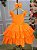Vestido Mariana Laranja Neon - Imagem 3