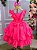 Vestido Mariana Modinha Rosa Neon - Imagem 4
