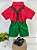 Conjunto Miss Cherry Henry Camisa Vermelha Suspensório Verde - Imagem 11