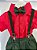 Conjunto Miss Cherry Henry Vermelho Suspensório Verde Militar - Imagem 2