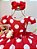 Vestido Infantil Vermelho com Broche de Flor Festas - Imagem 6