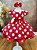 Vestido Infantil Vermelho com Broche de Flor Festas - Imagem 1