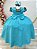 Vestido Infantil Verde Bandeira Busto Com Renda Damas Longo - Imagem 3