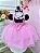 Vestido Infantil Rosa Mundo Bita com Broche de Laço Festas - Imagem 1