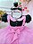 Vestido Infantil Rosa Mundo Bita com Broche de Laço Festas - Imagem 2