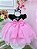 Vestido Infantil Rosa Mundo Bita com Broche de Laço Festas - Imagem 3