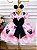 Vestido Minnie Rosa Com Broche de Laço Luxo - Imagem 4