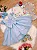 Vestido Infantil Azul Aplique Borboletas com Asa de Borboletas Kit - Imagem 3
