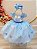 Vestido Infantil Azul Aplique Borboletas com Asa de Borboletas Kit - Imagem 7