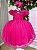Vestido Jardim Encantado Rosa Pink Festa Luxo - Imagem 4