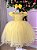 Vestido Jardim Encantado Amarelo Festa Luxo - Imagem 1