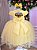 Vestido Jardim Encantado Amarelo Festa Luxo - Imagem 3