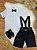 Conjunto Social Camisa Susp.Gravata e Short Preto - Imagem 5