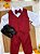 Conjunto Infantil Camisa Branca Calça Colete Gravata Marsala - Imagem 3