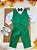 Conjunto Infantil Camisa Branca Calça Colete e Gravata Verde - Imagem 1
