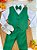 Conjunto Infantil Camisa Branca Calça Colete e Gravata Verde - Imagem 3