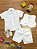 Conjunto Social Short Camisa Colete Gravata Branco - Imagem 6