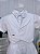 Conjunto Social Short Camisa Colete Gravata Suspensório Branco - Imagem 3