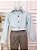 Conjunto Social Camisa Verde e Calça Sarja Cinza - Imagem 3