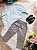 Conjunto Social Camisa Verde e Calça Sarja Cinza - Imagem 2