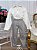 Conjunto Social Camisa Off White e Calça Sarja Caqui - Imagem 4
