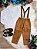 Conjunto Social Camisa Branco e Calça Gravata Susp. Caramelo - Imagem 4