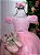 Vestido Infantil Dama de honra Festa Rosa Longo Formatura - Imagem 5