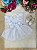 Romper Vestido Infantil Branco Luxo - Imagem 7