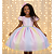 Vestido Infantil Circo Arco Iris Candy Color - Imagem 1