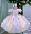 Vestido Infantil Circo Arco Iris Candy Color - Imagem 2