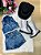 Conjunto Blogueirinha Boiadeira  Jeans Marcely - Imagem 1