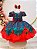 Vestido Infantil Verde Corações e Rosas Laço Festas - Imagem 1