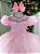 Vestido Jardim Encantado Rosa Bebê Festa Luxo - Imagem 4