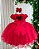 Vestido Menina Bonita Vermelho Festa Luxo - Imagem 3