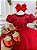 Vestido Menina Bonita Vermelho Peito Rendado Florzinha - Imagem 2