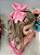 Laço Infantil Strass Maria Alice Rosa Bebê - Imagem 1