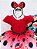 Vestido Minnie Vermelha Bolas Cinto e Pérolas Luxo - Imagem 5