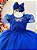 Vestido Infantil Azul Royal Longo com Busto de Renda Luxo - Imagem 2