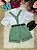 Conjunto Suspensório Shorts Verde Miss Cherry Gustavo - Imagem 6