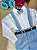 Conjunto Suspensório Azul Serenity Miss Cherry Vitor - Imagem 5