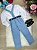 Conjunto Suspensório Azul Serenity Miss Cherry Vitor - Imagem 6