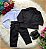 Conjunto Miss Cherry Social Terno - Blaizer e Calça Listrado Matheus Preto - Imagem 5