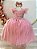 Vestido Infantil Longo Rose com Apliques e Renda - Imagem 1