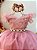 Vestido Infantil Longo Rose com Apliques e Renda - Imagem 2