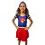 Fantasia Infantil Supergirl Com Tiara Festas - Imagem 1