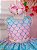 Vestido Infantil Sereia Fundo do Mar Ariel Tay Day Princesa Luxo - Imagem 2