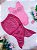 Fantasia Infantil Sereia Rosa Chiclete e Escamas Pink - Imagem 1
