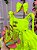 Vestido Blogueirinha Verde Neon Cerejinha - Imagem 3